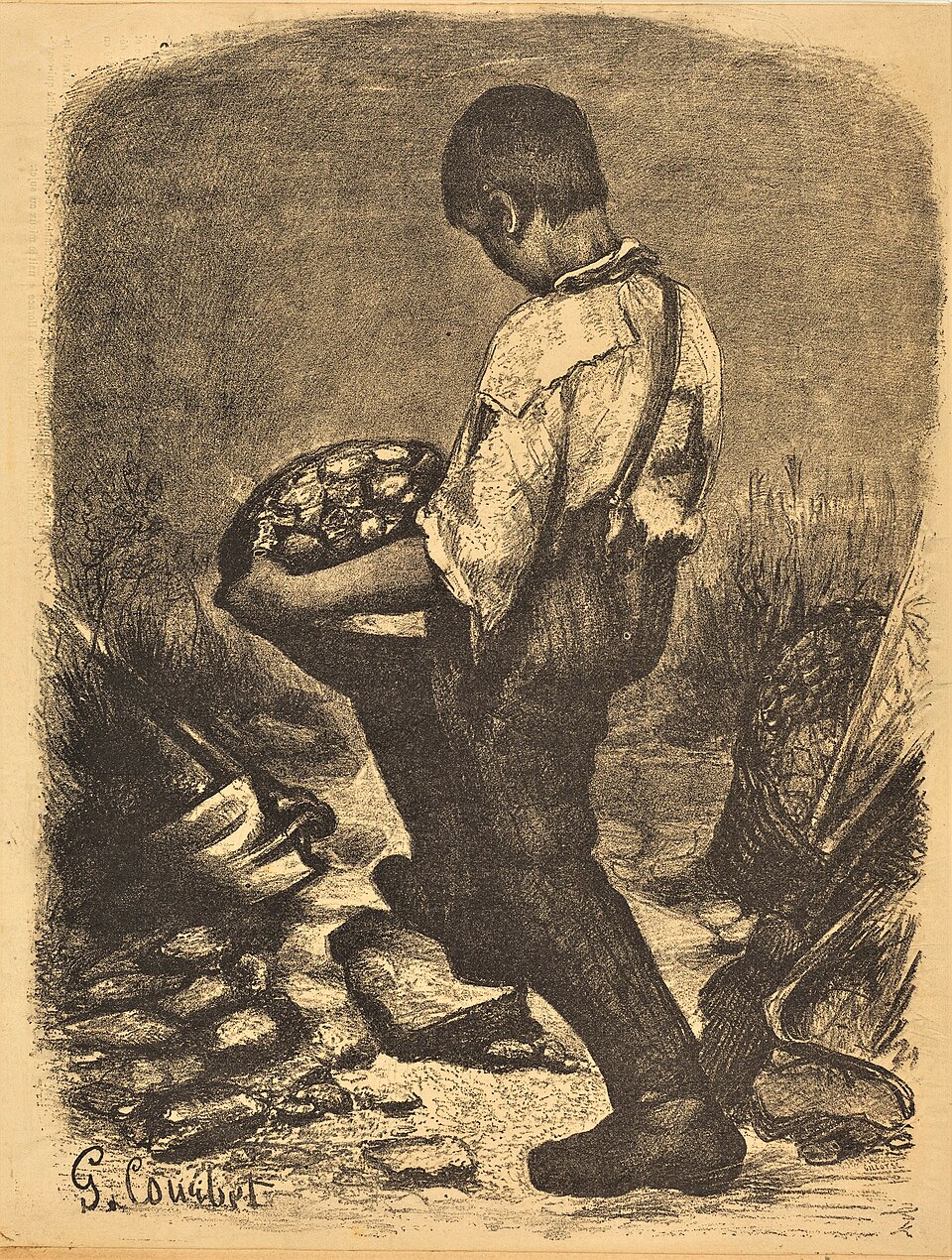 Gustave Courbet — The Stone Breakers — 8K digital art reproduction
