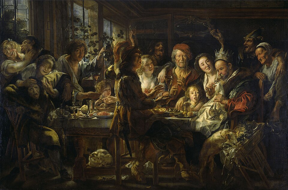 Jacob Jordaens — The King Drinks — 8K digital art reproduction